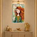 Wildflower Reverie with white frame