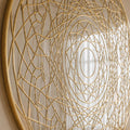 Golden Radial Mandala Line Art lifestyle view