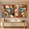 Earthy Botanical with walnut frame
