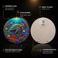 Vibrant Sea Turtle Reef — tempered glass, ultra HD print, ready to hang