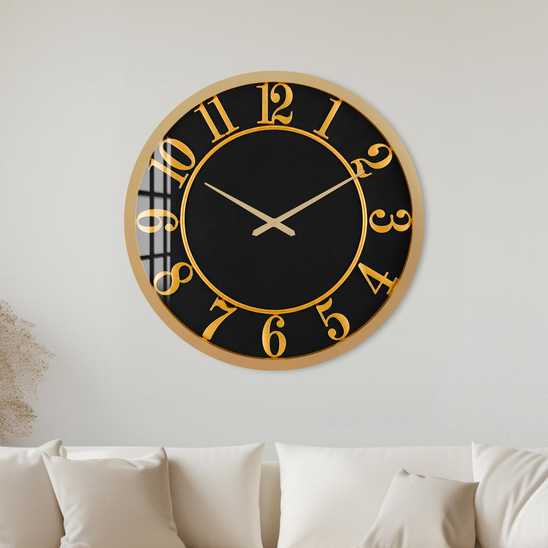 Golden Numeral Elegance with gold frame