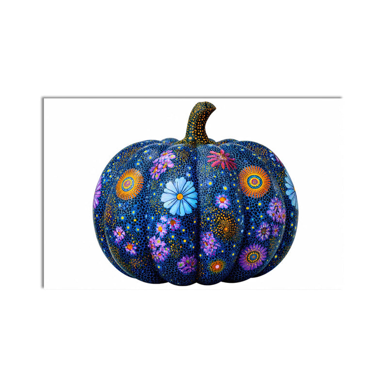 Midnight Floral Pumpkin product shot on white background
