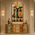Rainy Day Elegance with walnut frame
