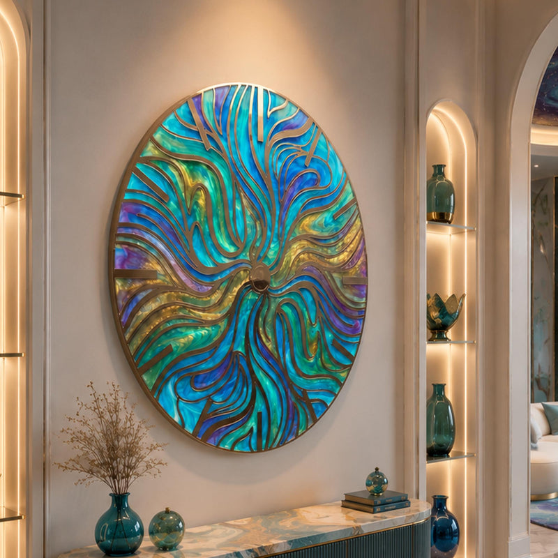 Stained Glass Radial Swirl lifestyle view