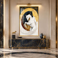 Golden Equine Harmony with gold frame