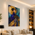 Artronauts Glass Print Golden Muse Glass Wall Art