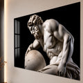 Artronauts Glass Print Classical Marble Study Glass Wall Art
