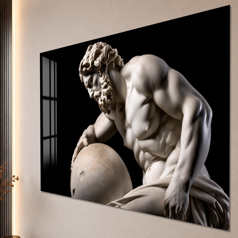 Artronauts Glass Print Classical Marble Study Glass Wall Art