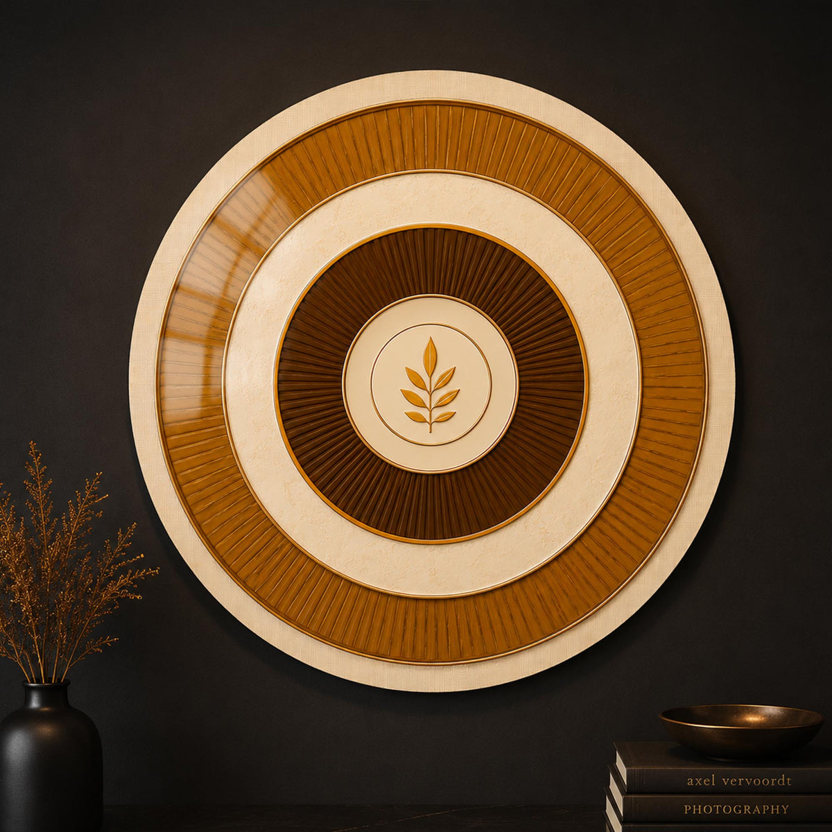 Golden Leaf Harmony in a modern room