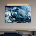 Artronauts Glass Print Powerful Ocean Wave Glass Wall Art