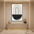 Monochrome Arch Cascade with black frame