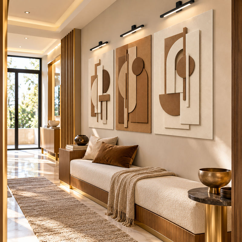 Earthtone Geometric Harmony lifestyle view
