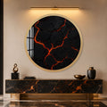 Molten Earth with gold frame