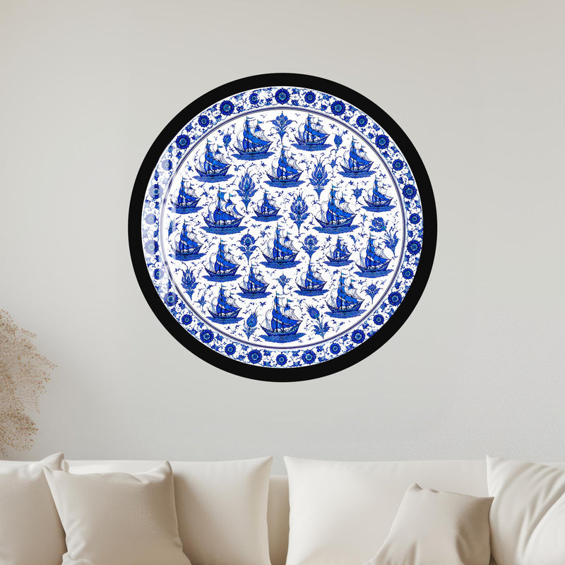 Ottoman Sailing Fleet with black frame
