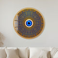 Royal Blue Guardian Eye with black frame
