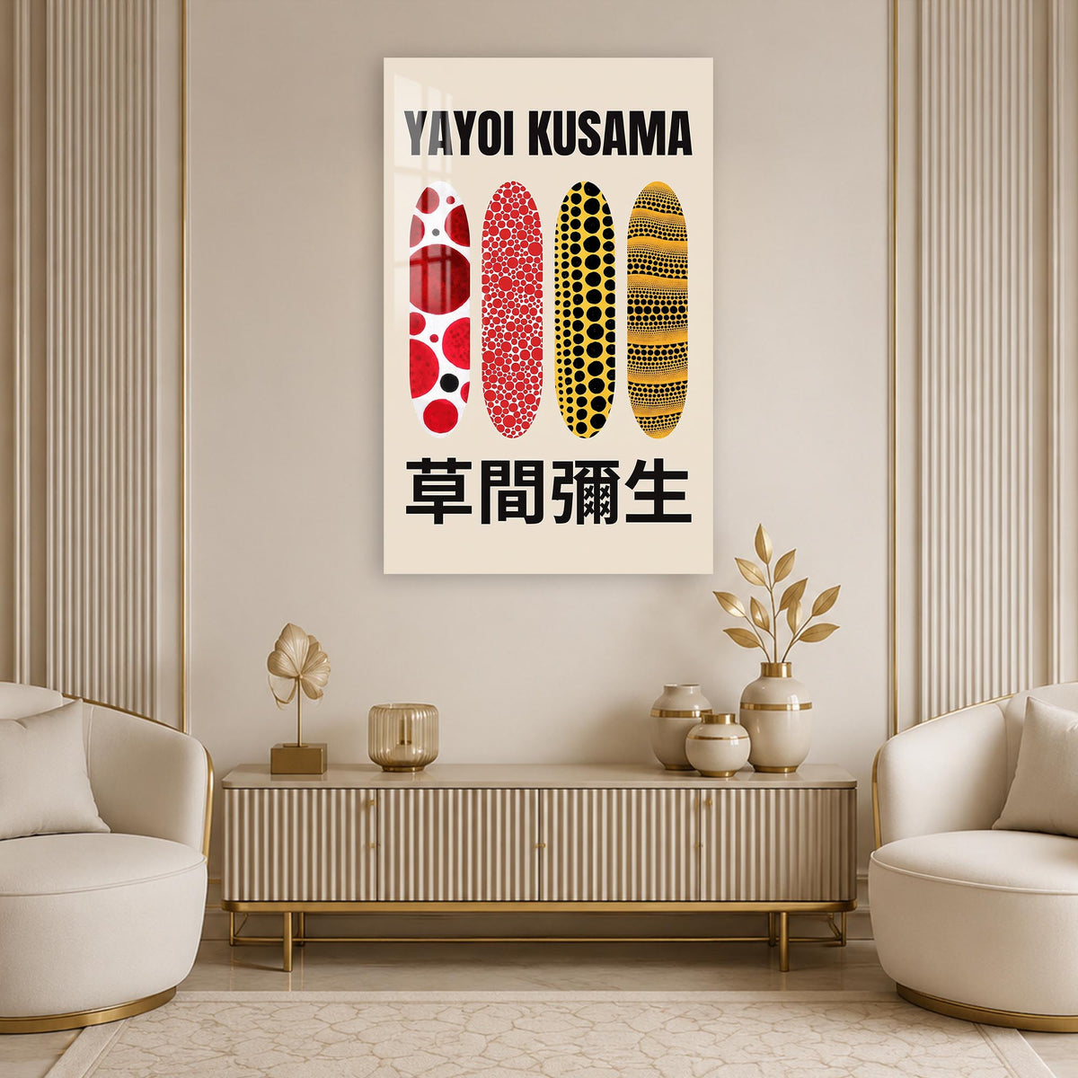Yayoi Surfboard Dots lifestyle view