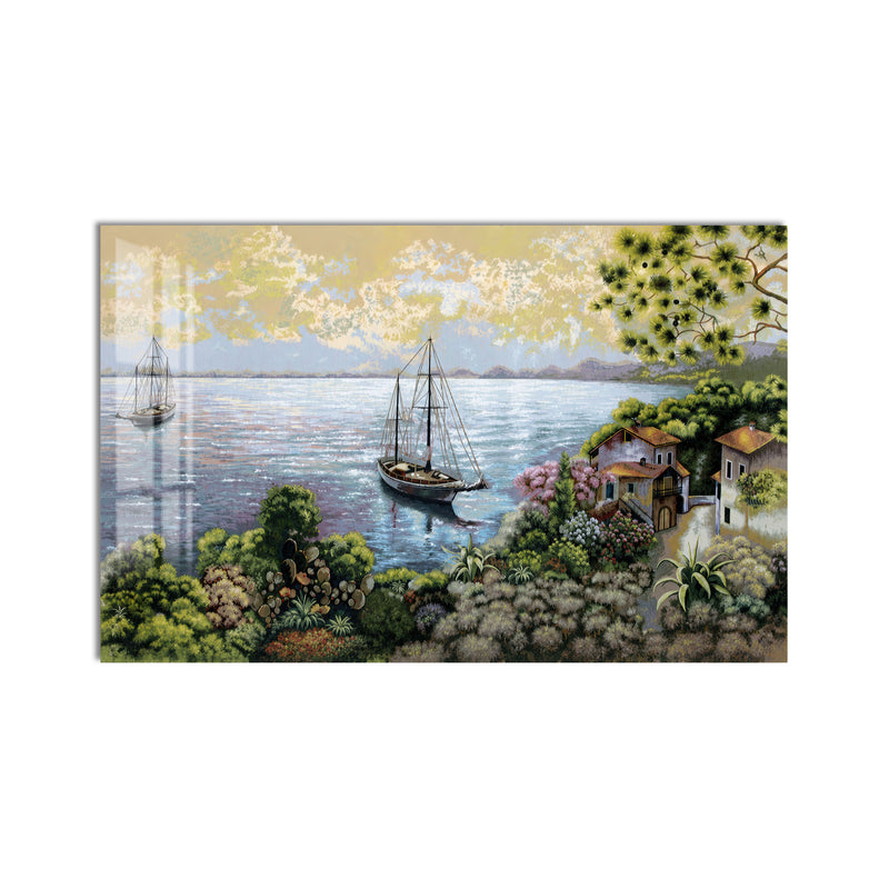 Coastal Sailboat Cove product shot on white background