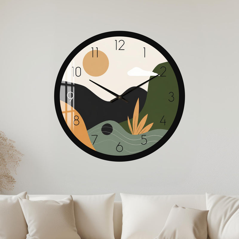 Abstract Meadow with black frame