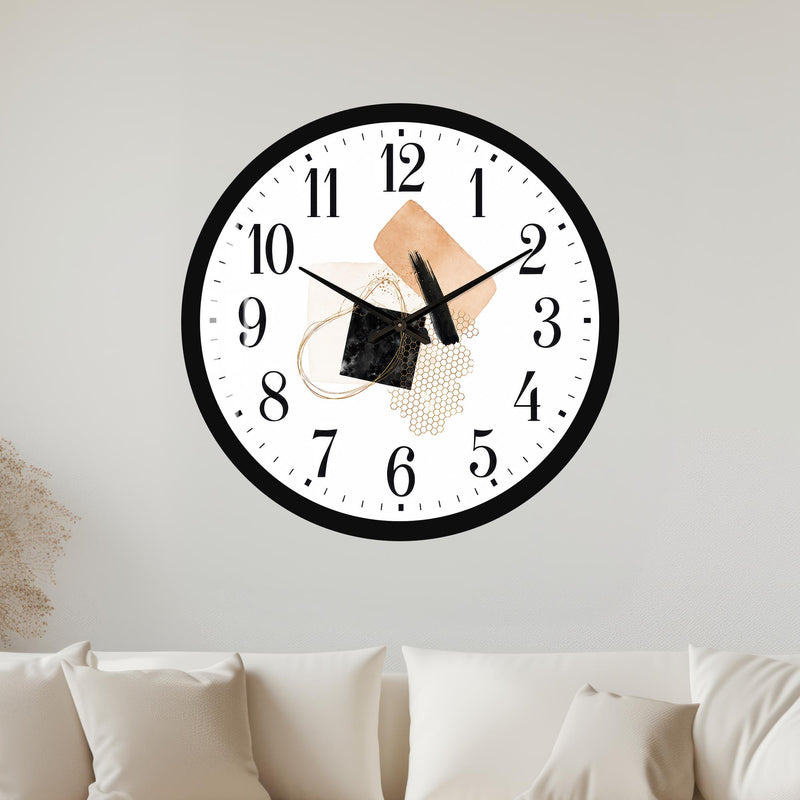 Golden Abstract with black frame