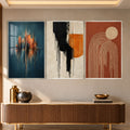 Abstract Harmony with silver frame