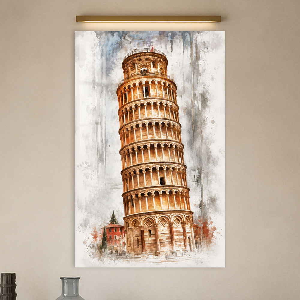 Leaning Tower Of Pisa in a modern room
