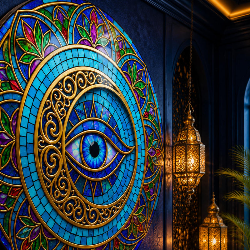 Jewelled Filigree Evil Eye lifestyle view