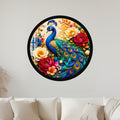 Regal Peacock Garden with black frame