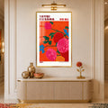 Kusama Floral Reverie with gold frame