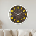 Rustic Timber Sunburst with white frame