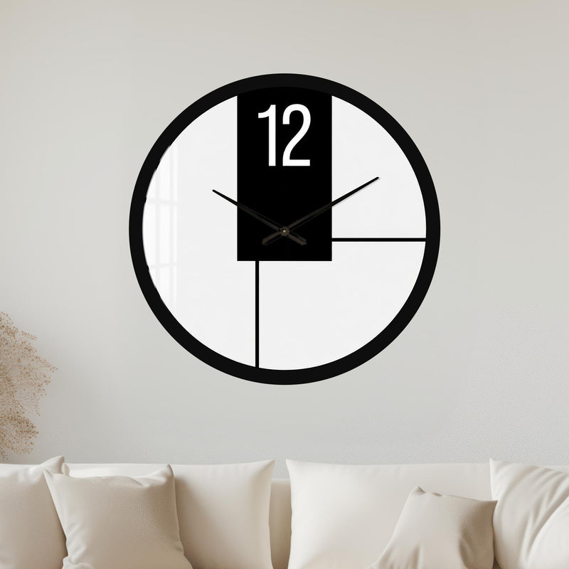 Monochrome Modern Lines with black frame