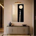 Woman Under The Moon with white frame