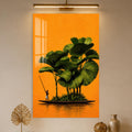 Artronauts Glass Print Tropical Boat Garden Glass Wall Art