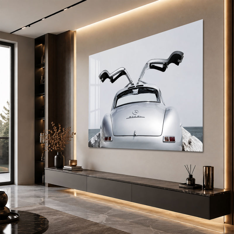 Silver Gullwing Classic angled lifestyle view