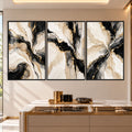 Golden Marble with black frame