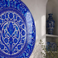 Cobalt Floral Medallion lifestyle view