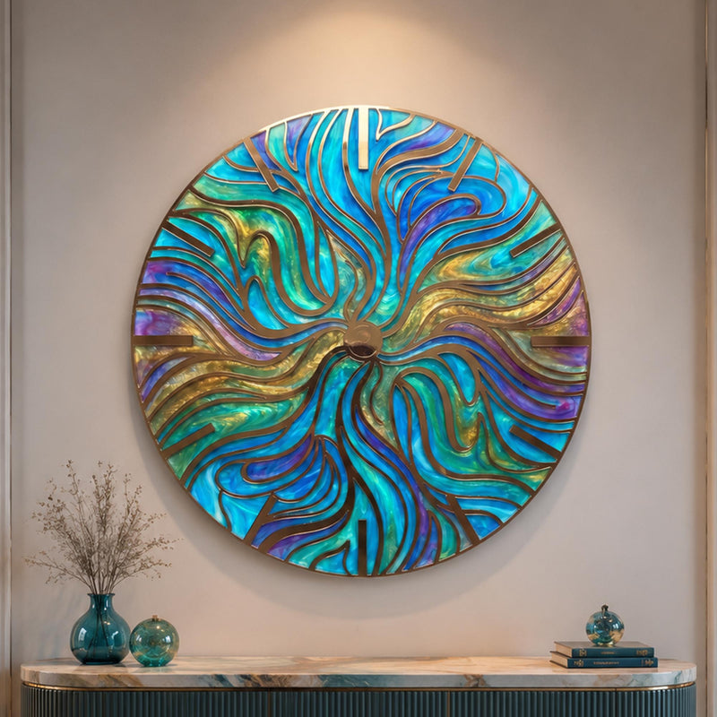 Stained Glass Radial Swirl lifestyle view