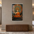 Buddha Mandala Serenity with white frame