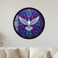 White Dove In Bloom with gold frame