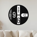 Modern Number Cross with black frame