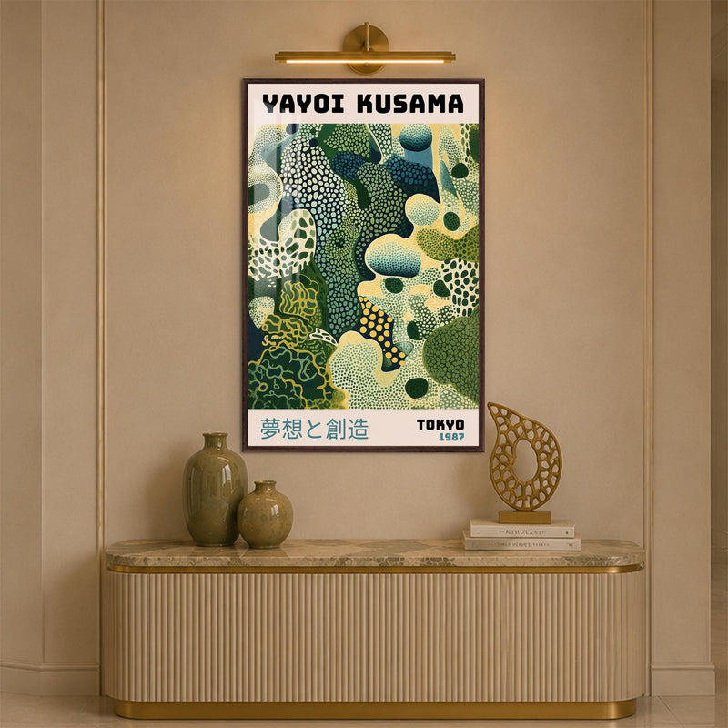 Tokyo Organic Forms with walnut frame