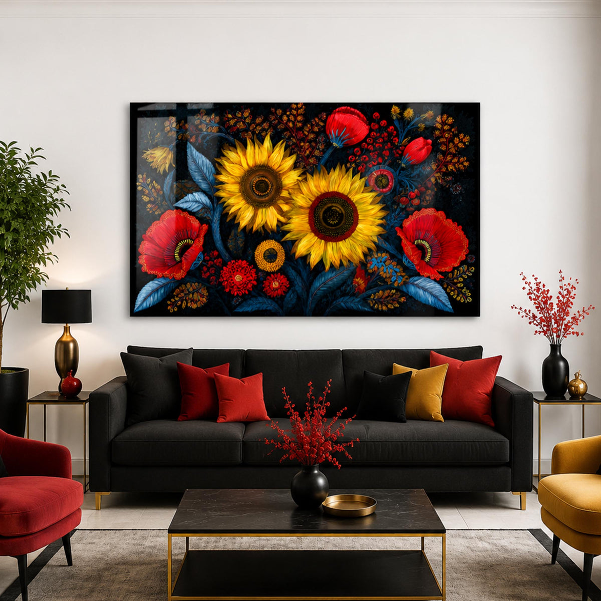 Midnight Sunflower Garden lifestyle view
