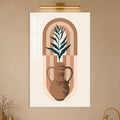 Artronauts Glass Print Terracotta Botanical Vessel Glass Wall Art
