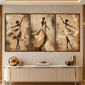 Golden Ballet with black frame