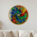 Kaleidoscope Spiral with gold frame