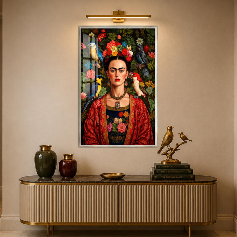 Frida's Garden with silver frame
