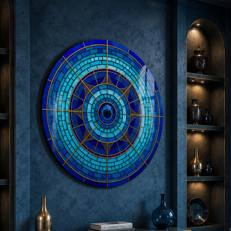 Blue Radial Evil Eye Dial lifestyle view