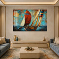 Artronauts Glass Print Weathered Sails Glass Wall Art