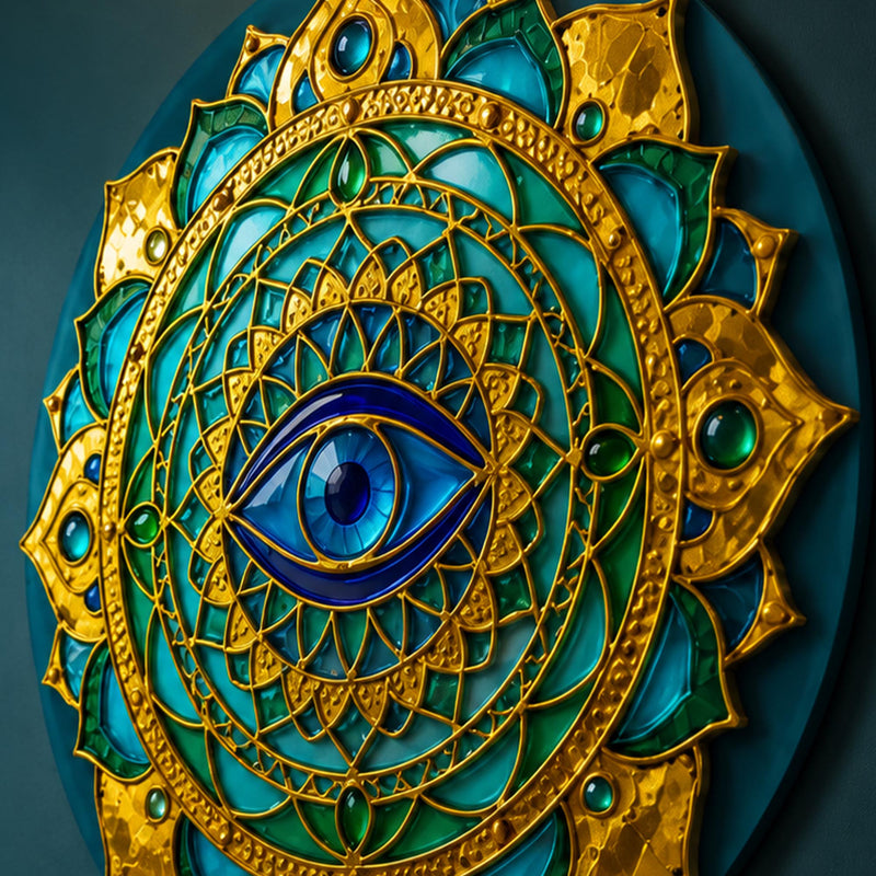 Golden Lotus Eye Mandala lifestyle view
