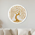Golden Tree Of Life with white frame