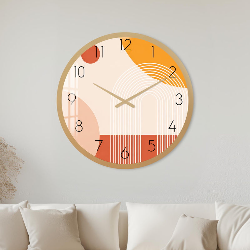 Retro Rainbow Arches with gold frame